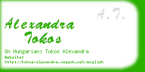 alexandra tokos business card